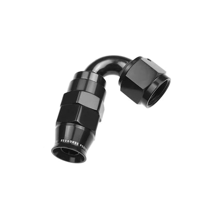 Red Horse Performance -06 AN 120 DEGREE PTFE REUSABLE HOSE END -BLACK 1220-06-2